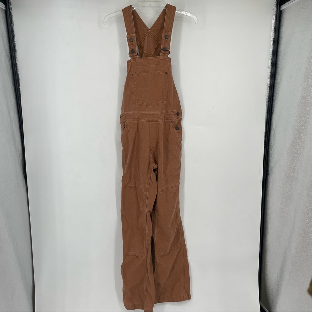 Patagonia All Seasons Hemp Canvas Bib Overalls XS Orange Pants Organic Work